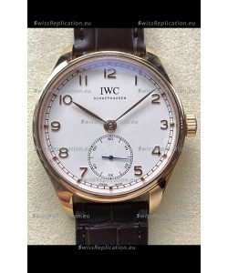 IWC Portugieser Super Clone Automatic 41 IW358306 White Dial Rose Gold Casing