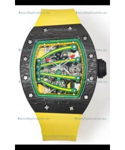 Richard Mille Super Clone RM59-01 Carbon NTPT Case Green Dial Swiss Replica Watch