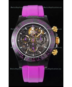 Rolex Daytona Blaken Pink 1:1 Swiss Mirror Replica Skeleton Dial Cal.4130 Movement