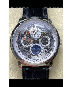 Vacheron Constantin Patrimony Traditionelle Skeleton Perpetual Calendar Swiss Replica Watch 