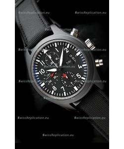 IWC Top Gun Ceramic Swiss Watch in Black