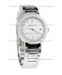Bvlgari Quartz Japanese Watch in Silver Dial