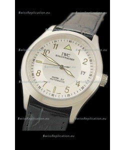 IWC Pilot MARK-XV Swiss Replica Watch in White Dial