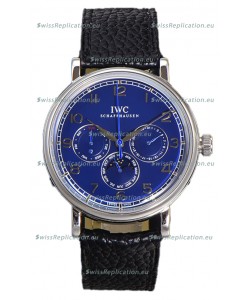 IWC Portofino Perpetual Calendar IW3446 Blue Dial Swiss Replica Watch 
