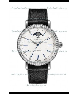 IWC Portofino IW659601 Automatic Moon Phase Steel Casing Watch in White Dial 37MM