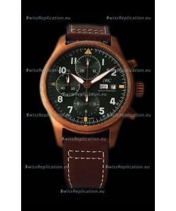 IWC Pilot's Chronograph Spitfire Broze Case - 1:1 Mirror Replica