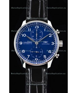 IWC Portuguese Chronograph Blue Dial 1:1 Mirror Swiss Watch 