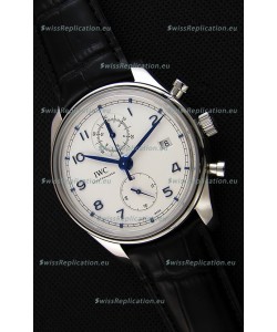 IWC Portugieser Chronograph Classic IW390302 White Dial Swiss Replica Watch