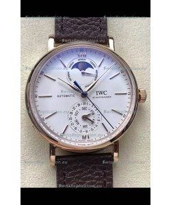 IWC IW359002 Portofino Complete Calendar Rose Gold Swiss Replica Watch 