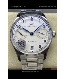 IWC Super Clone Portugieser Swiss 1:1 Mirror Replica Watch White Dial Steel Case Watch
