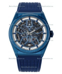 Zenith Defy Classic Skeleton 41MM Blue Ceramic Men's Swiss Replica Watch