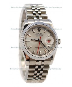 Rolex Datejust Swiss Watch in Grey Dial